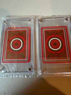 Versace Playing Cards in protective acrylic case